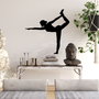 Wallity Yoga 11 Escultura de pared de metal negra